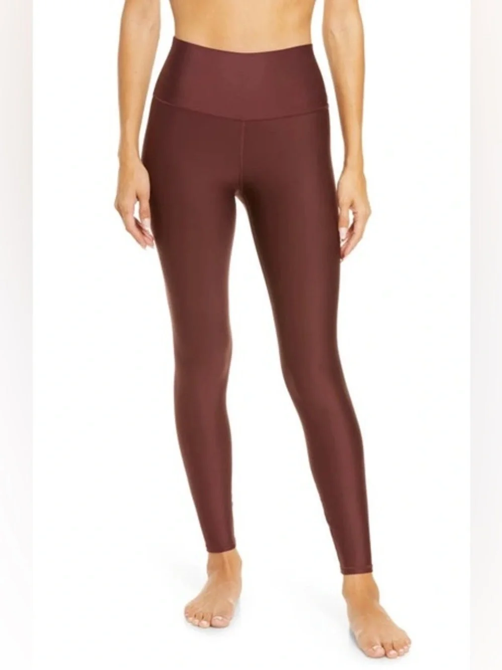 ALO Airlift 7/8 High-Waist Legging in Cherry Cola